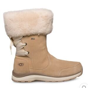 UGG INGALLS WATERPROOF BOOTS WOMEN SIZE 8 SAND WORN ONCE TOO SMALL